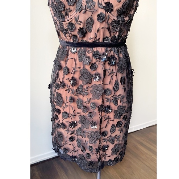 NWT For Love & Lemons Beatrice Strappy Lace 3-D Embroidered Floral Mini Dress XS - Picture 7 of 15